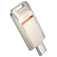 Флеш накопичувач USB-A / C HOCO UD17 Smart USB3.0 / Type-C (128GB) Gray