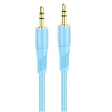 Кабель аудіоадаптер Hoco UPA25 Transparent Discovery Edition Digital audio conversion cable AUX - AUX 1M Blue