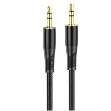 Кабель аудіоадаптер Hoco UPA25 Transparent Discovery Edition Digital audio conversion cable AUX - AUX 1M Black