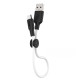 Кабель Hoco X21 Plus Silicone USB MicroUSB 2,4A / 0,25m Black / White