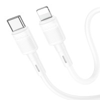PD Кабель HOCO X83 Victory charging data cable Type-C Lightning 1m White