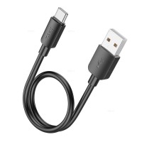 Кабель HOCO X96 Hyper charging data cable USB to Type-C 27W 3A 0.25m Black