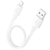 Кабель HOCO X96 Hyper charging data cable USB iP Lightning (L=0.25M) White