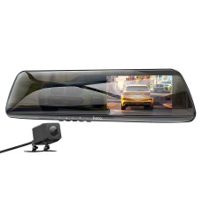 Відеореєстратор HOCO DV4 4.5-inch rearview mirror driving recorder (dual-channel) Black
