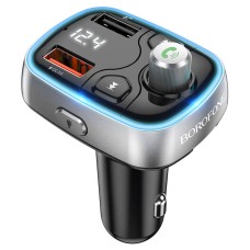FM - трансмітер BOROFONE BC32 Sunlight QC3.0 2USB/2,4A/18W Black