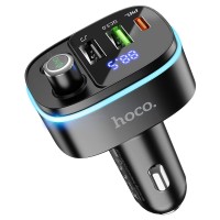 FM - трансмітер HOCO E62 Fast car BT FM 20W/3A QC/PD Black