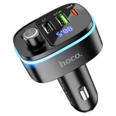 FM - трансмітер HOCO E62 Fast car BT FM 20W/3A QC/PD Black