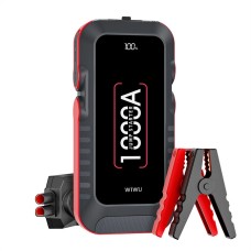 Пусковий зарядний пристрій бустер Wiwu Wi-JS001 Car Battery Emergency Booster піковий 1000A 10000 mAh Black
