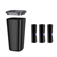 Автомобільний контейнер для сміття HOCO ZP12 Flash car trash can 800 ml Black