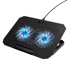 Підставка для ноутбука та MacBook Hoco GA4 Jade laptop cooling stand RGB 12-17" Black
