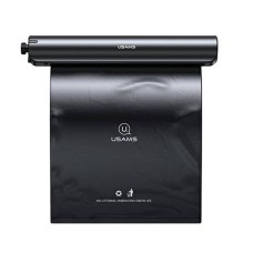 Кріплення для сміттєвих пакетів в авто USAMS US-ZB192 Alloy Car Degradable Garbage Bag Black