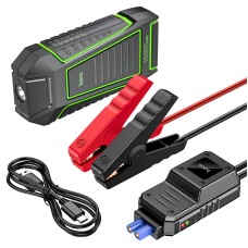 Пусковий зарядний пристрій бустер Hoco QS1 Car Jump Starter Spring Car emergency start-up піковий 600A 10000 mAh Black