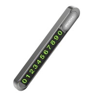 Автовізитка тимчасова карта паркування Rock Metal Temporary Parking Card Grey