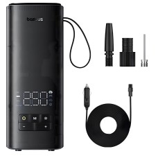 Автомобільний компресор насос Baseus Super Mini Mega Series Double Cylinder Air Inflator Black C11123202111-00