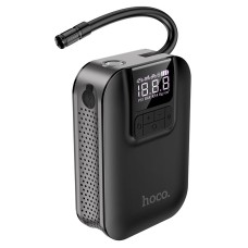 Автомобільний компресор насос HOCO S53 Breeze portable Smart Air Pump 5000 mAh Black
