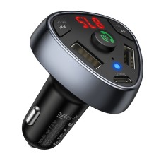 FM - трансмітер Hoco E51 Road treasure with Bluetooth 18W/3A QC/PD Black