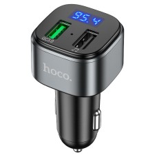 FM - трансмітер HOCO E67 Fighter with Bluetooth transmitter 2USB QC3.0 BT5.0 Black