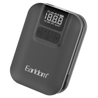 Автомобільний компресор насос Earldom ET-V2 Car Air Pump 2500 mAh Black