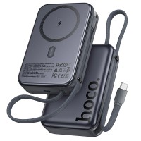 Повербанк портативний акумулятор Power bank Hoco Q44A MagSafe Origen dual magnetic PD 45W 20000 mAh Grey