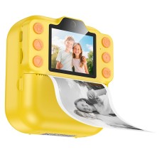 Фотоапарат дитячий з друком HOCO DV211 Dual camera children printing camera 1080p video Yellow
