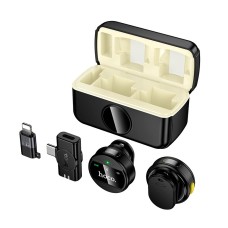 Бездротовий мікрофон Hoco L22 Bright 2-in-1 Lightning / Type-C Black