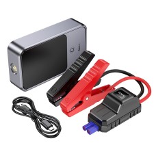 Пусковий зарядний пристрій бустер Hoco QS7 Source smart emergency Car JAMP піковий 800A 10000 mAh Grey