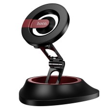Автомобільний тримач Hoco H90 Tower folding ring magnetic car holder (dashboard) Black