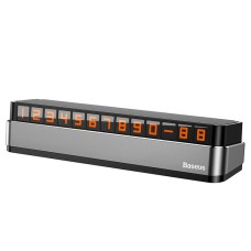 Автовізитка тимчасова карта паркування BASEUS Moonlight Box Series Temporary Parking Number Plate Grey ACNUM-B0G