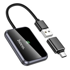 Автомобільний бездротовий адаптер Carplay Hoco HU1 Way Car wireless adapter Grey