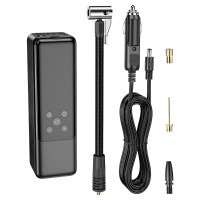 Автомобільний компресор насос Hoco ZP5 May smart air pump Black