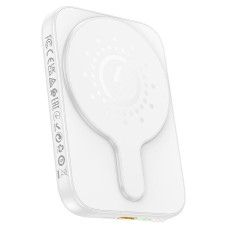 Повербанк портативний акумулятор Power Bank Hoco J117 Esteem MagSafe магнітний 20W 5000 mAh White