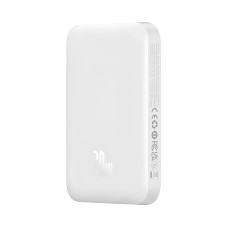 Повербанк портативний акумулятор Power bank Baseus Magnetic Mini Air MagSafe магнітний 20W 6000mAh White