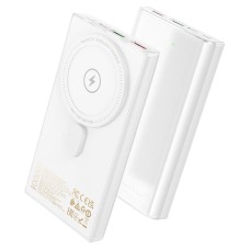 Повербанк портативний акумулятор Power Bank Hoco Q22 Taurus MagSafe 22.5W 10000 mAh White