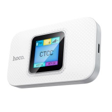 Роутер маршрутизатор 4G Hoco DQ12 Portable WiFi with display (Europe Asia and Africa) LTE 150Mbps White