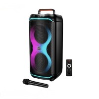 Портативна колонка Bluetooth Hoco DS74 Sound outdoor RGB BT5.0 FM/USB/AUX/TF 40W Black