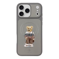 Чохол Zuck Bear Aristo Leather Case with Magsafe iPhone 18 Pro Titanium Grey