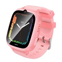 Дитячий смарт-годинник HOCO Y106 4G Call WiFi positionning children phone watch Pink