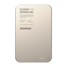 Повербанк портативний акумулятор Power bank Momax Q.Mag X2 MagSafe магнітний 20000 mAh Titanium