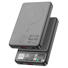Повербанк портативний акумулятор Power bank Hoco Q18 Tourer MagSafe магнітний 22.5W 10000 mAh Black