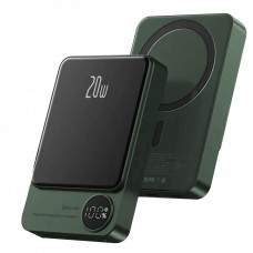 Повербанк портативний акумулятор Power bank CH Q9 MagSafe 20W 10000 mAh Dark green