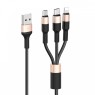 Кабель USB / Type-C / Lightning / Micro-USB (3в1)
