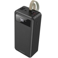 Повербанк портативний акумулятор Power bank Borofone DBT09 with light 60000 mAh Black
