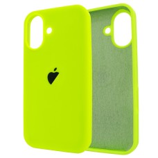 Чохол для iPhone 17 Silicone Case Full Neon Green