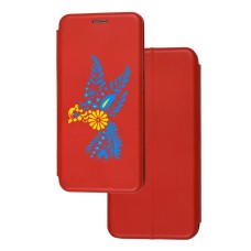 Чохол-книжка Samsung Galaxy А70 (А705) з малюнком жовто-блакитна пташка
