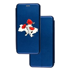 Чохол-книжка Samsung Galaxy А70 (А705) з малюнком Україна з квіткою маку