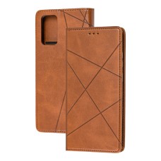 Чохол книжка Business Leather для Samsung Galaxy Note 20 (N980) коричневий
