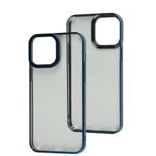 Чохол Baseus Glitter для iPhone 13 Pro Max прозорий/синій