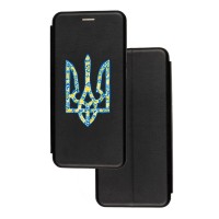 Чохол-книжка Samsung Galaxy A02S (A025) з малюнком чорний Герб із візерунком