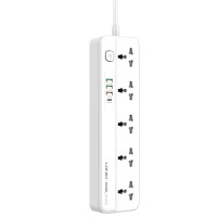 Подовжувач мережевий фільтр LDNIO SC5415 PD20W / QC18W 3USB / 1Type-C 5 Sockets