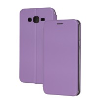 Чохол книжка Premium для Samsung Galaxy J7 2016 (J710) світло-бузковий